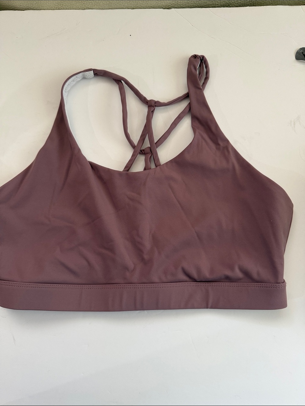 lululemon athletica Mauve Strappy Back Sports Bra
